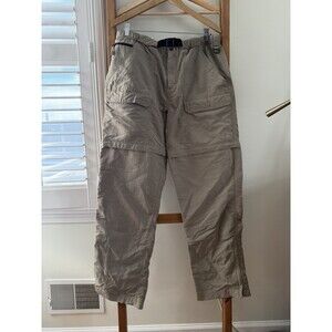 The North Face Convertible Hiking Cargo Pants Men’s Large Tan Khaki Zip Off VTG